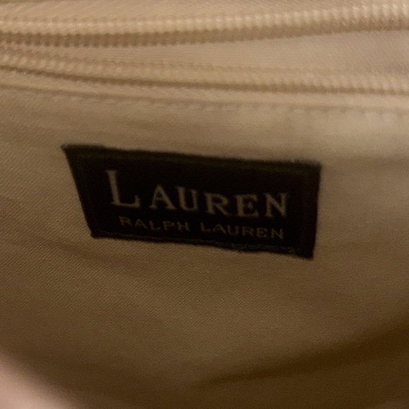 Lauren Ralph Lauren small wicker bottom floral  tote - Picture 14 of 16